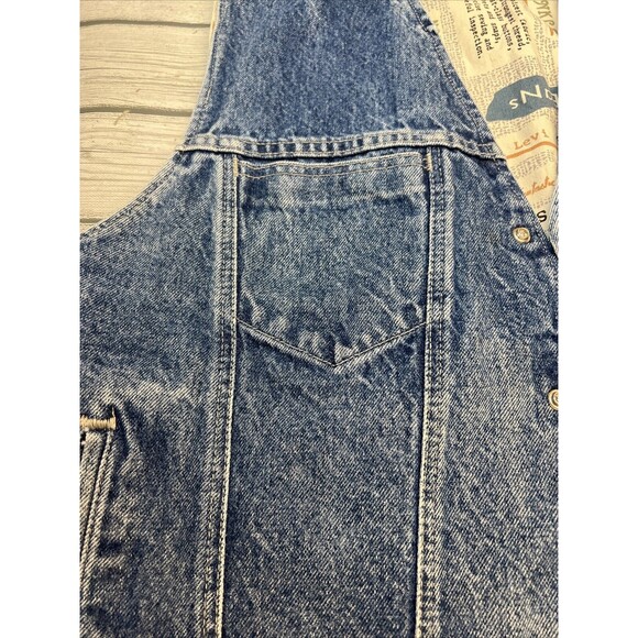 Levis Vtg USA Denim Vest Lined Sample Clothing Size Large? Read Reversible - Picture 5 of 16